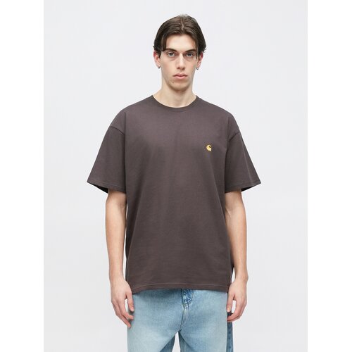 Carhartt WIP Majica &amp;#039;Chase&amp;#039; temno siva Slike