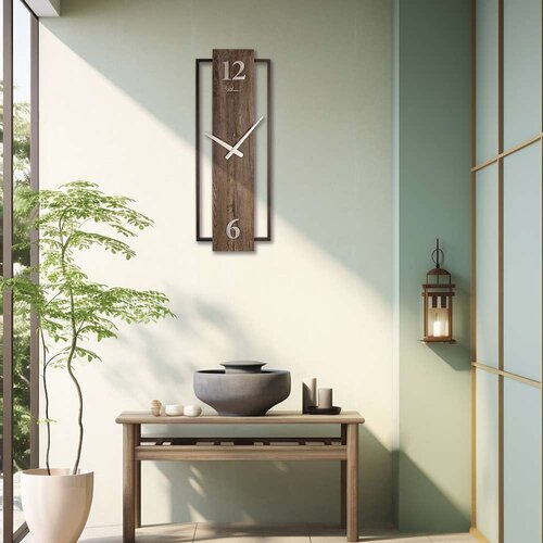 Wallity Zidni sat Rectangular, 67x24 cm, Boje oraha Cene