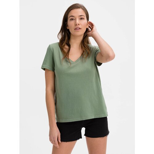 GAP T-Shirt Organic Vintage V-Neck - Women's Cene