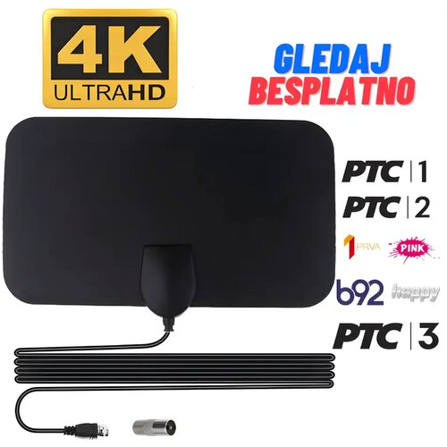  unutra&scaron;nja hdtv antena sa dometom 80 km i čistim hd prijemom Cene