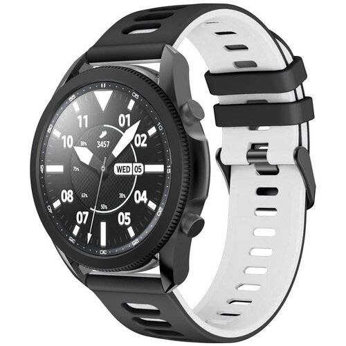 INF Silikonski pa&scaron;ček za uro Black+White 22 mm, (21733963) Cene