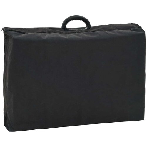  kozmetični stol iz umetnega usnja 185x78x76 cm črn Slike
