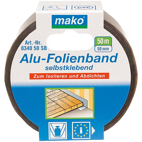 MAKO Alu-folijski trak (srebrn, 50 m x 50 mm) Cene