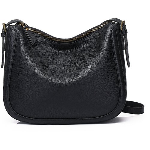 INF Ženska usnjena torba za čez ramo Black, (21538921) Slike