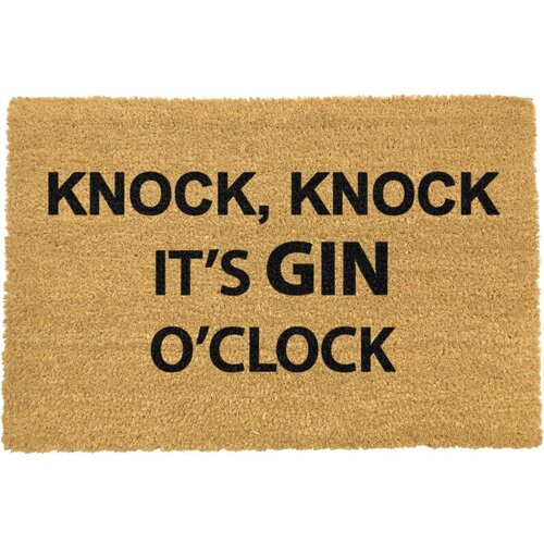 Artsy Doormats otirač od prirodnog kokosovog vlakna Gin O&amp;acute;Clock, 40 x 60 cm Slike