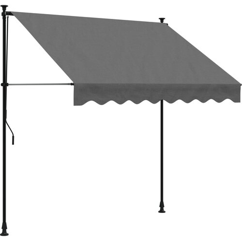 Maison Chic Zložljiva tenda - Senčniki antracit 200x150 cm tkanina in jeklo, (22038924) Slike