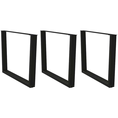 vidaXL Noge za blagovaonski stol V-oblika 3 kom crne 100x(72-73,3) cm Cijene