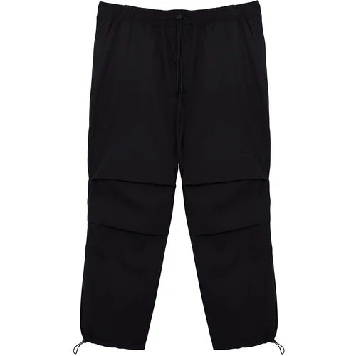 Trendyol Large Size Black Cargo Parachute Fabric Trousers