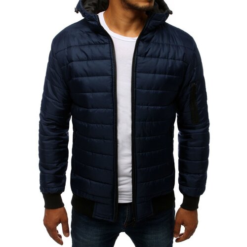 DStreet Kurtka męska pikowana bomber jacket granatowa Slike