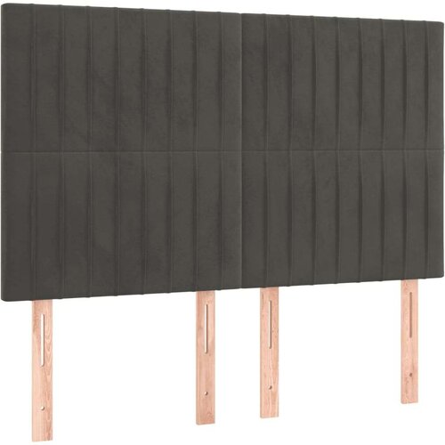  Krevet s oprugama i madracem tamnosivi 140x200 cm bar&amp;scaron;unasti Slike