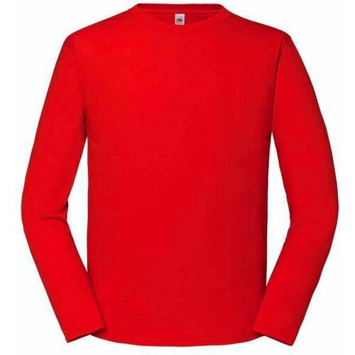Fruit Of The Loom Iconic 195 Ringspun Premium Men's Red T-shirt Slike