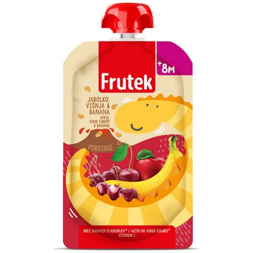 Frutek kaša jabuka višnja ovsena kaša pauch 100g Cene