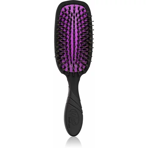 Wet Brush Pro Shine Enhancer krtača za glajenje las Black-Purple