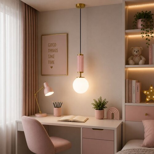 Opviq luster Moira-20206-H, 1 × E27, roze Cene