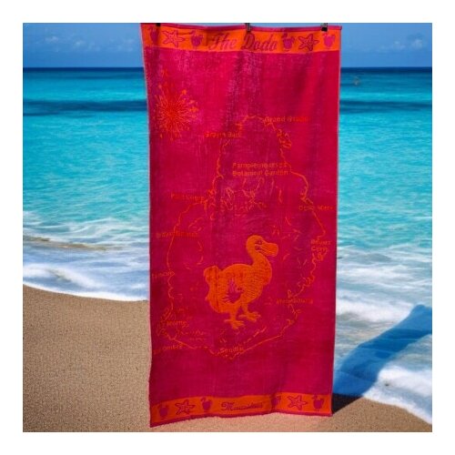  Plažni pe&amp;scaron;kir &amp;quot;The Dodo &amp;ndash; Mauritius&amp;quot; &amp;ndash; 81x162 cm, 100% pamuk A28 ( VLK000668-dodored ) Slike