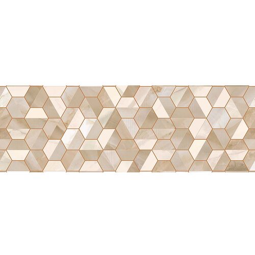 Eco Ceramic hex rodas decor warm 33.3x100cm Slike