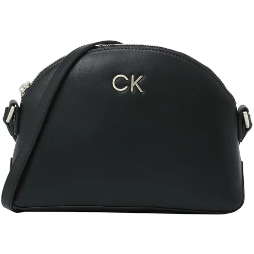 Calvin Klein Torba preko ramena 'Re-Lock' crna / srebro