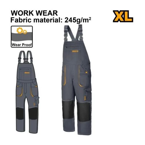 Ingco wuct8033.xl radne pantalone sa tregerima vel xl super ( WUCT8033.XL ) Cene