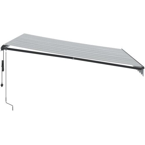 Tenda na automatsko uvlačenje antracit i bijela 400 x 350 cm Slike