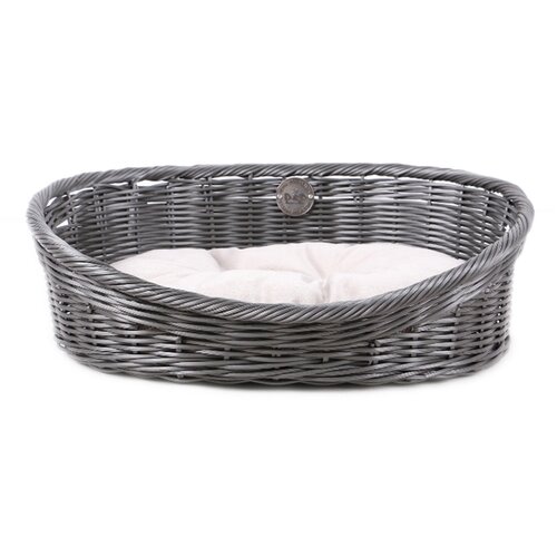 Duvo homecollection ležaljka za pse, rustic rattan, siva, m Slike