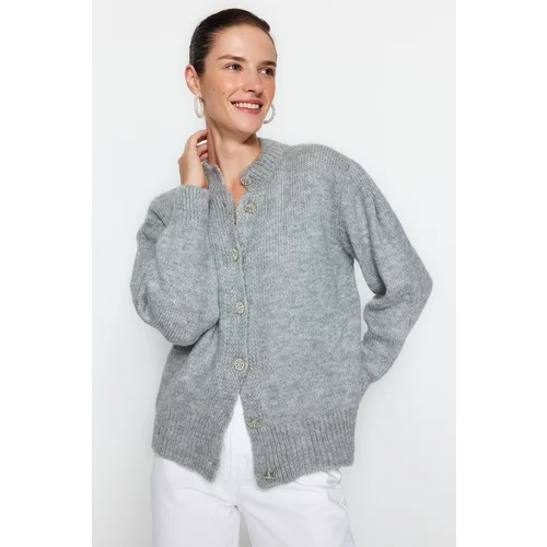 Trendyol Cardigan - Gray - Regular fit