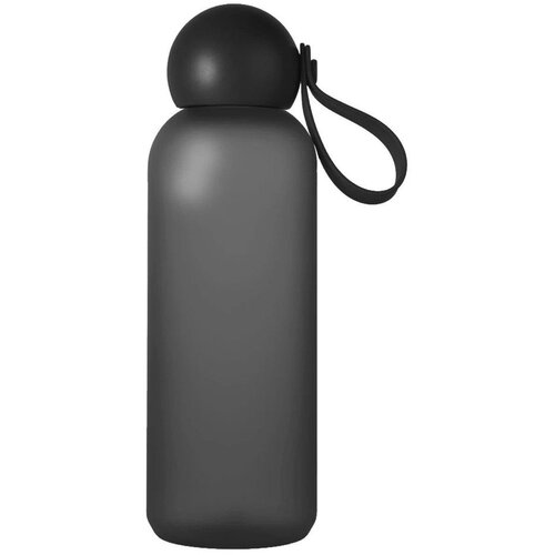 Sagaform Črna steklenica za vodo za na pot iz reciklirane plastike 650 ml Tom &ndash; Cene