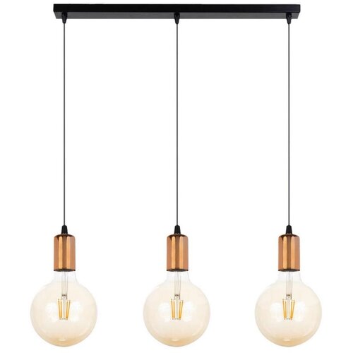  Luster na sajli MIROS 3xE27/60W/230V crna/bakrena Cene
