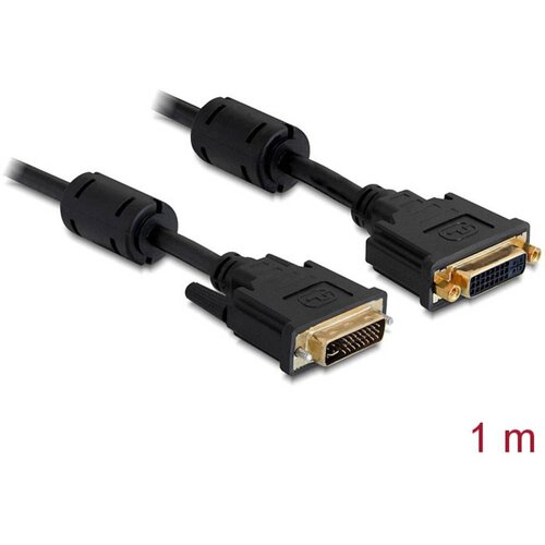 Delock DVI Produžetak [1x Muški konektor DVI, 24 + 5 polova - 1x Ženski konektor DVI, 24 + 5 polova] 1 m Crna Cijene
