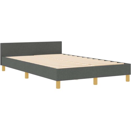  Krevet od tamno sive tkanine 120x200 cm Slike
