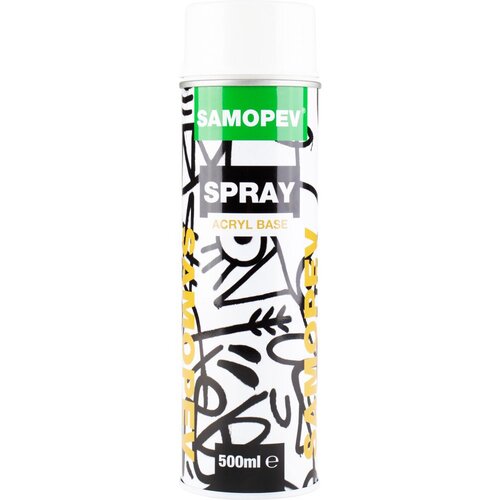SAMOPEV Sprej bijeli mat (RAL 9010), 500 ml Cijene
