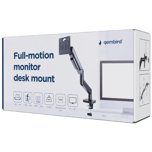  MA-DA1-04 Full-motion desk display mounting arm, 17”-32”, black Cijene