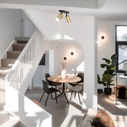  Brilagi - LED RGBW prigu&amp;scaron;iva spot svetlo SELE GOLDEN 2xGU10/6W/230V crna/zlatna Slike