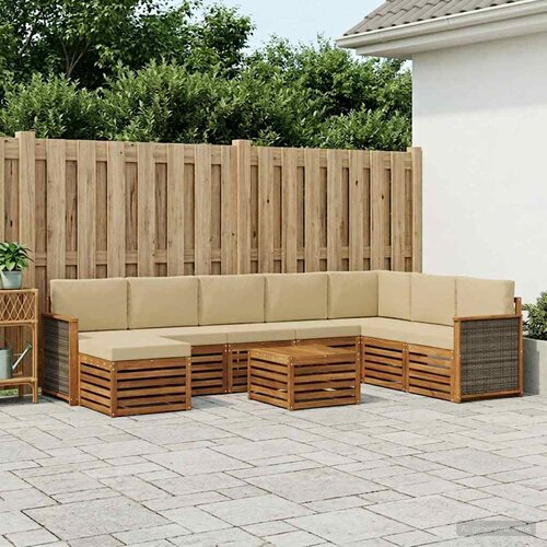  Set vanjskih sofa 7 kom. Prirodna Cijene