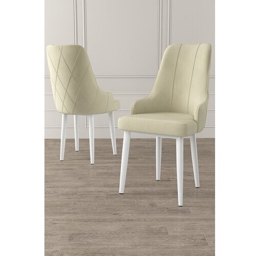 Hanah home Trex set stolica, 46x95x42 cm, 6 dijelova, krem-bijela Cijene
