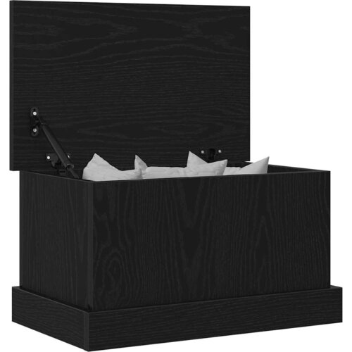  Kutija za spremanje s pohranom Crni hrast 50 x 30 x 28 cm Slike