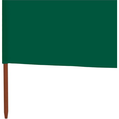  Vjetrobran sa 6 panela od tkanine 800 x 160 cm zeleni Slike