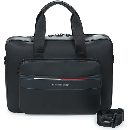 Tommy Hilfiger Torba za dokumente TH FOUNDATION COMPUTER BAG Črna