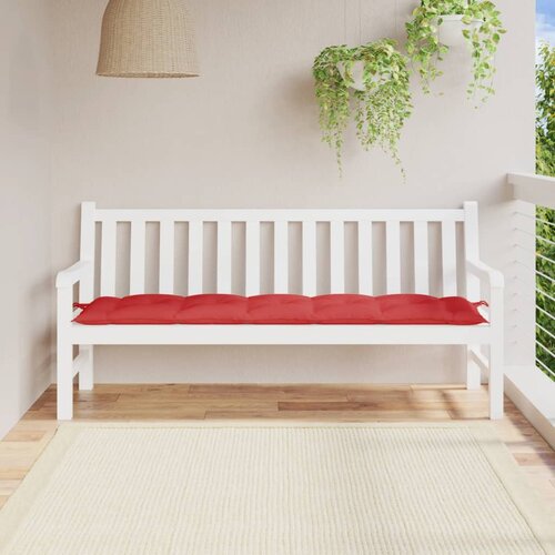  Jastuk za vrtnu klupu crveni 180 x 50 x 7 cm od tkanine Oxford Cijene