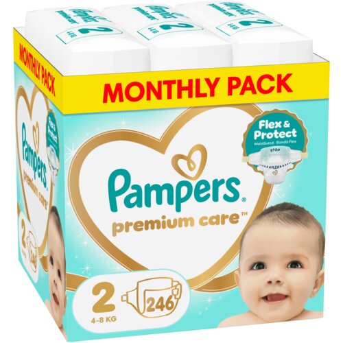 Pampers Pelene Premium Care 2, Monthly, 4-8 kg, 246/1 Slike