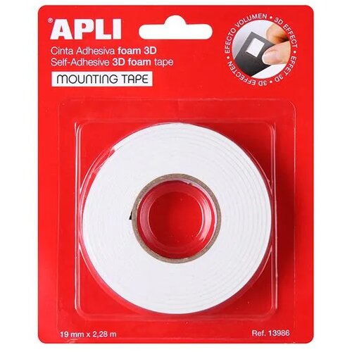 Apli Lepilni trak, dvostranski, penast 19 mm x 2,28 m Cene
