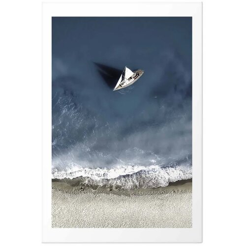  Plakat - Yacht on the Sea 21x30 Bez okvira s margom Slike