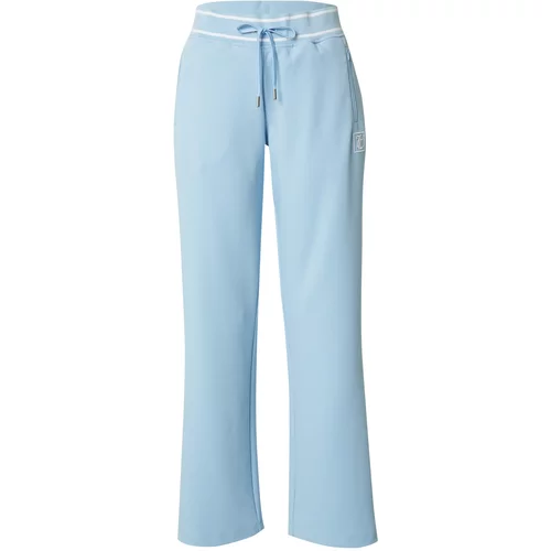 Juicy Couture Sport Športne hlače svetlo modra / bela