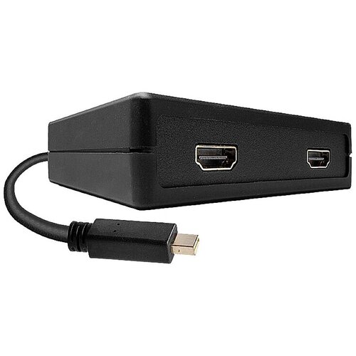 Lindy 41732 Mini-DisplayPort / HDMI pretvornik [1x mo&scaron;ki konektor mini Displayport - 2x ženski konektor HDMI] črna, (20429916) Cene