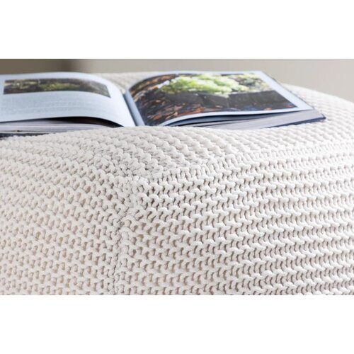 Venture Home puf Luca 60 &amp;times; 60 cm, bjelkasta Slike