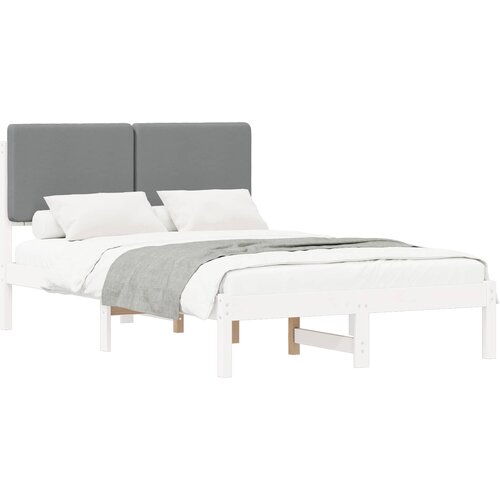  Krevetni okvir s tapiciranim uzglavljem Svijetlo siva Svjetlosiva 195.5 x 140.5 x 84.5 cm Slike