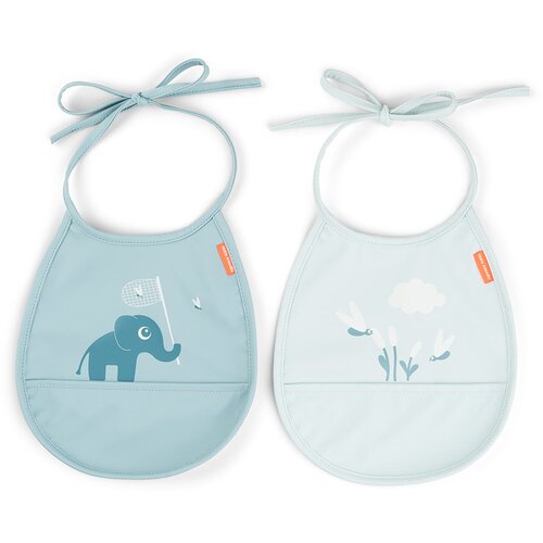 Done By Deer portikle za bebe Playground Happy Clouds, 2 komada, Plava Slike