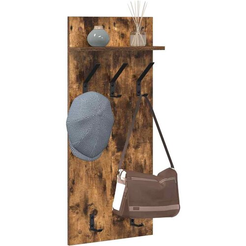  Vje&amp;scaron;alica za kapute na zidu Dimljeni hrast 40 x 10 x 90 cm Slike