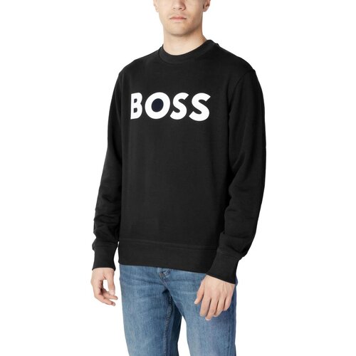 Boss Puloverji JERSEY WE BASIC CREW 50487133 Črna Cene