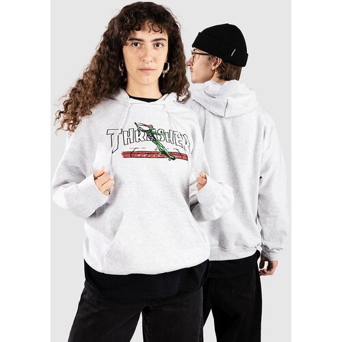 Thrasher Red Curb By Lsd Worldpeace Pulover s kapuco ash grey Cene