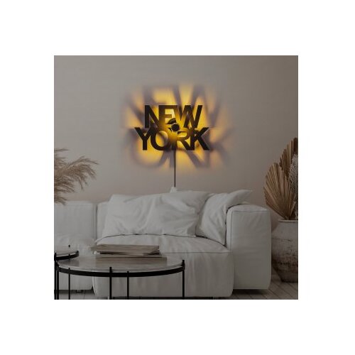 Opviq newyork black wall lamp Cene
